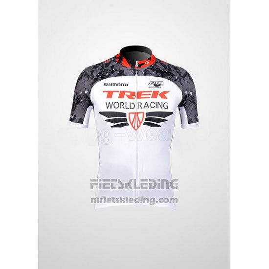 2012 Fietskleding Trek Wit en Grijs Korte Mouwen en Koersbroek